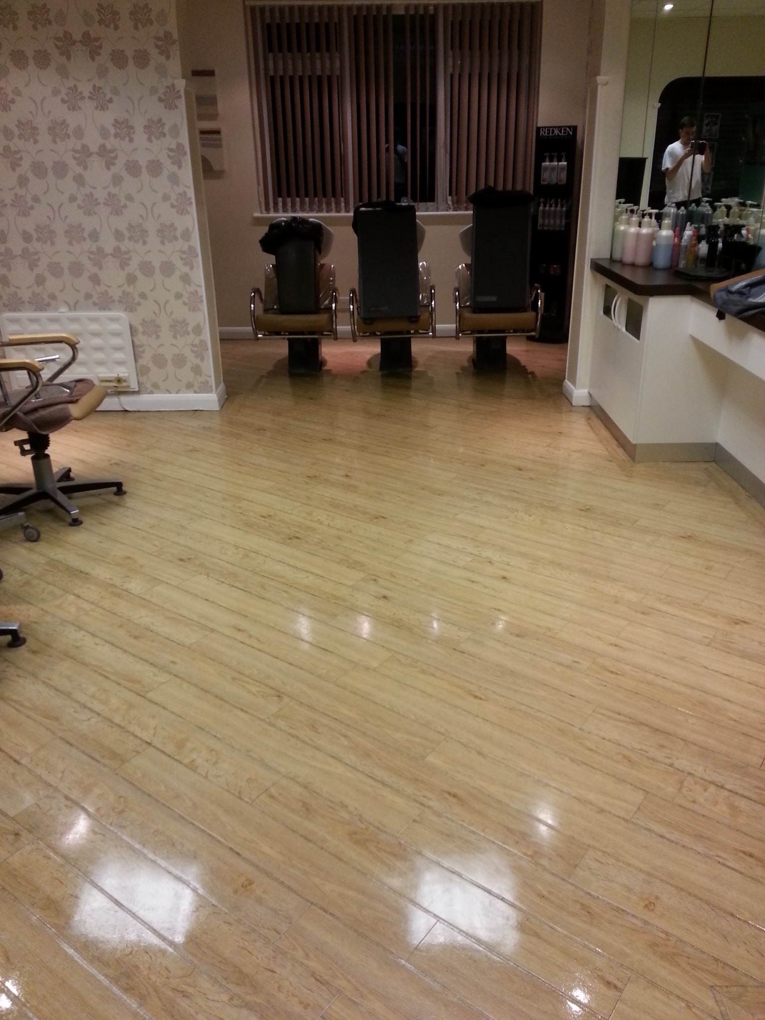 Amtico Floor Wimbledon Hair Salon After Cleaning
