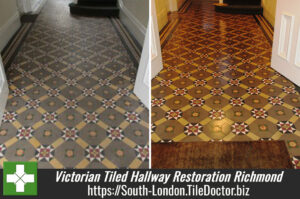 Victorian Tiled Hallway Restoration in Richmond