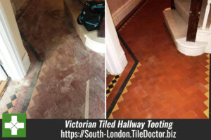 Old Victorian Tiled Hallway Renovated in Tooting