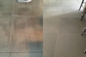 Sandstone Tiles Before After Cleaning