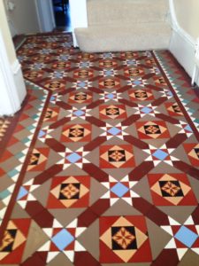 Victorian Tiled Floor Balham After Cleaning