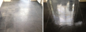 Balham Slate Floor Before After Cleaning