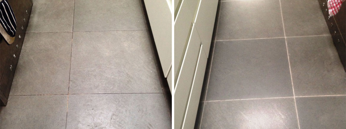 Limestone Floor Fulham Before and After