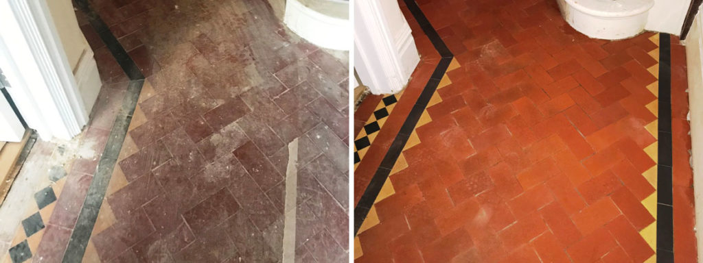 Victorian Tiled Hallway Before After Restoration Tooting